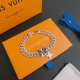 Louis Vuitton Unisex Classic Retro Rock Punk Style Bracelet Size 22*20*18 CM