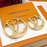 Louis Vuitton Classic Big Circle Logo Earrings