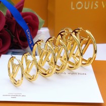 Louis Vuitton Classic Big Circle Logo Earrings