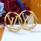 Louis Vuitton Classic Big Circle Logo Earrings