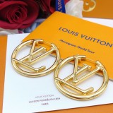 Louis Vuitton Classic Big Circle Logo Earrings