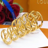 Louis Vuitton Classic Big Circle Logo Earrings