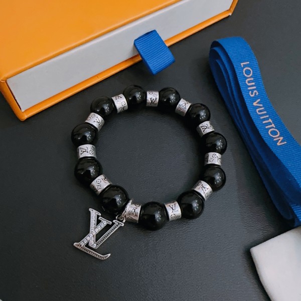 Louis Vuitton Classic Retro Rock Punk Agate Style Bracelet