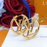 Louis Vuitton Classic Big Circle Logo Earrings