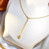 Louis Vuitton Blooming Classic Circle Monogram Flower Pendant Necklace And Bracelet Set 2/Piece