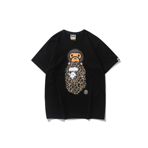 BAPE/A/Bathing Ape BABY MILO Leopard Print Ape Head T-shirt