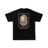 BAPE/A/Bathing Ape Desert Camo Ape Head Letter Print Short Sleeve T-shirt