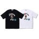 BAPE/A/Bathing Ape Colorful Letter Foam Embossed Printed T-shirt