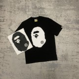 BAPE/A/Bathing Ape Great Ape Man Logo Letter Printed Short Sleeve T-shirt