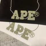 BAPE/A/Bathing Ape Great Ape Man Line Letter Print Short Sleeve