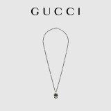 Gucci Crystal Lion Head Necklace