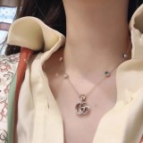 Gucci Couple Pearl Double G Fritillaria Pendant Sweater Chain