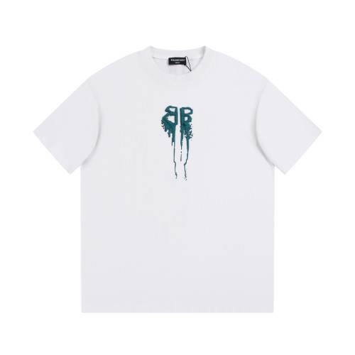 Balenciaga 3D Foam Letter T-shirt Unisex Fashion Cotton Short Sleeve