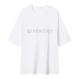 Givenchy Reflective Logo Letter Printing Short Sleeve Unisex Oversize Casual T-shirt