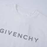 Givenchy Reflective Logo Letter Printing Short Sleeve Unisex Oversize Casual T-shirt