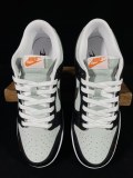 Nike Dunk Low Grey Black Orange Mini Swoosh Unisex Classic Casual Board Shoes Sneakers