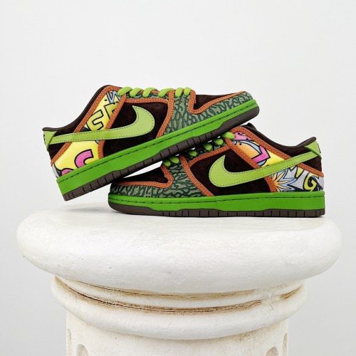Nike Dunk SB Low “De La Soul” Unisex Classic Graffiti Burst Pattern Casual Board Shoes