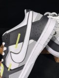 Nike Dunk Low Scrap Wolf Grey Light Lemon Twist Unisex Classic Casual Board Shoes Sneakers