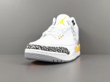 Nike Jordan Air Jordan 3 R etro Laser Orange Unisex Trendy Basketball Shoes