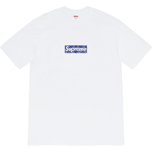 Supreme Cashew Flower Bogo Short Sleeve Simple Casual T-shirt