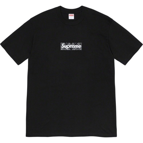Supreme Cashew Flower Bogo Short Sleeve Simple Casual T-shirt