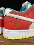Nike Dunk Low Retro PRM Year Of Rabbit Blue Ogange Gream Unisex Classic Casual Board Shoes Sneakers
