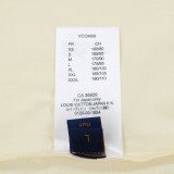 Louis Vuitton Circular Logo Print T-shirt Classic Round Neck Short Sleeve
