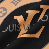 Louis Vuitton Circular Logo Print T-shirt Classic Round Neck Short Sleeve