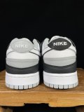 Nike Dunk Low Scrap Wolf Grey Light Lemon Twist Unisex Classic Casual Board Shoes Sneakers