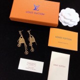 Louis Vuitton Fashion Logo Tassel Earrings
