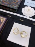 Dior CD Vintage Korean Letter Star Earrings