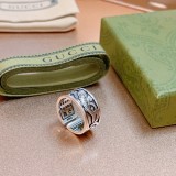 Gucci Anger Forest Double G Pure Handmade Vintage Ring