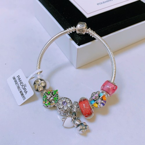 Pandora New Fashion Rhinestone Silver Love Bracelet Size 16 17 18 19 20 21 cm