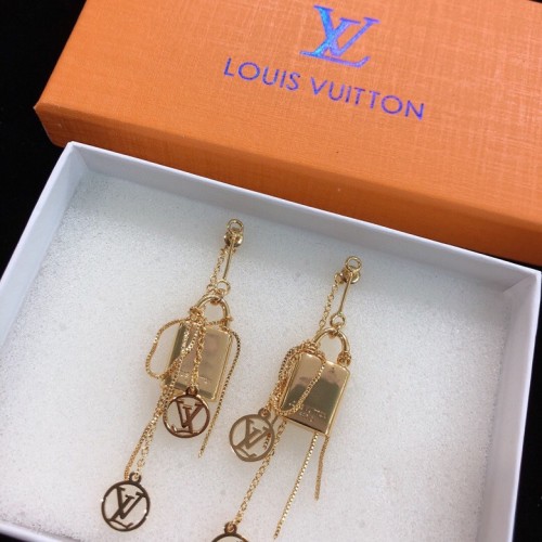 Louis Vuitton Fashion Logo Tassel Earrings