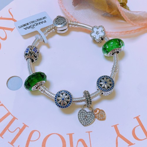 Pandora New Fashion Rhinestone Silver Love Bracelet Size 16 17 18 19 20 21 cm
