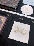 Dior CD Vintage Korean Letter Star Earrings