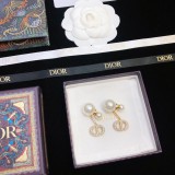 Dior CD Vintage Pearl Earrings