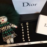 Dior CD Tassel Pearl Earrings