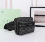 Off White Fashion Full Arrows Logo Print Phone Bag Messenger Bag Size:25×17×18CM