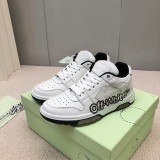 Off-White “Out of office” Classic Leather Casual Shoes Unisex OFF GREY WHITE OW Sneakers
