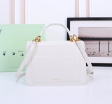 Off White Classics Metal Arrow Logo Handbag Fashion Crossbody Bag White Size：26*19*9CM