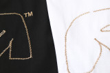 Off White Embroidered Logo Arrow Print T-shirt Fashion Unisex Loose Cotton Short Sleeve