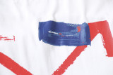 Off White Hand Painted Inkjet Arrow Print T-shirt Fashion Unisex Loose Cotton Short Sleeve