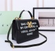 Off White Classics Metal Arrow Logo Handbag Fashion Crossbody Bag Size：26*19*9CM