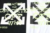 Off White Logo Arrow Print T-shirt Fashion Unisex Loose Cotton Short Sleeve