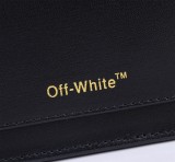 Off White Classics Metal Arrow Logo Handbag Fashion Crossbody Bag Black Size：26*19*9CM