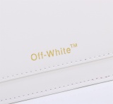 Off White Classics Metal Arrow Logo Handbag Fashion Crossbody Bag White Size：26*19*9CM