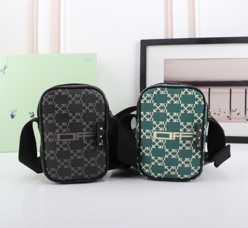 Off White Fashion Full Arrows Logo Print Phone Bag Messenger Bag Size:13×19×7CM