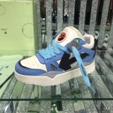 Off White Classic Arrow Logo Leather Casual Shoes Unisex Fashion Sneakers