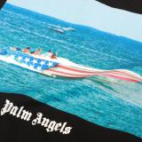 Palm Angels Fashion Yacht Print Short Sleeves Unisex Casual Cotton T-shirt
